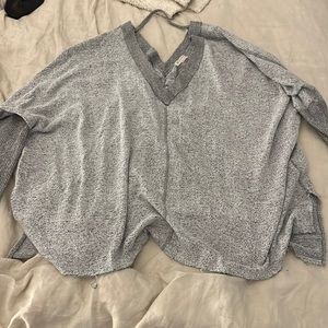 grey free people movement cozy sweater